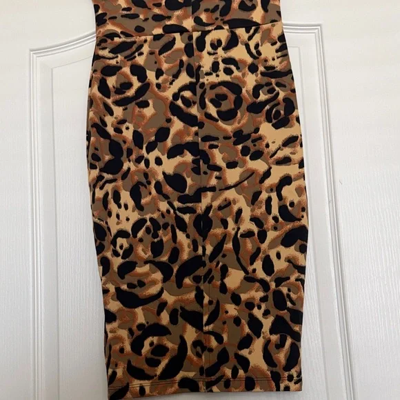 New Bebe Animal Print Pencil Skirt Sz Xs. - Picture 5 of 6